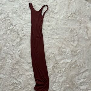 Enza Costa Rich Burgundy Maxi Dress